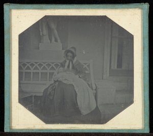 (Portret van een vrouw met een baby) door Jean Gabriel Eynard